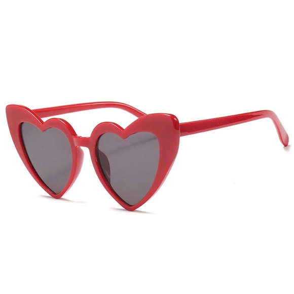 Accessories - Red Oversized Heart Sunglasses!